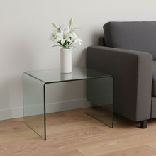 Load image into Gallery viewer, Glass Sled End Table - Clear
