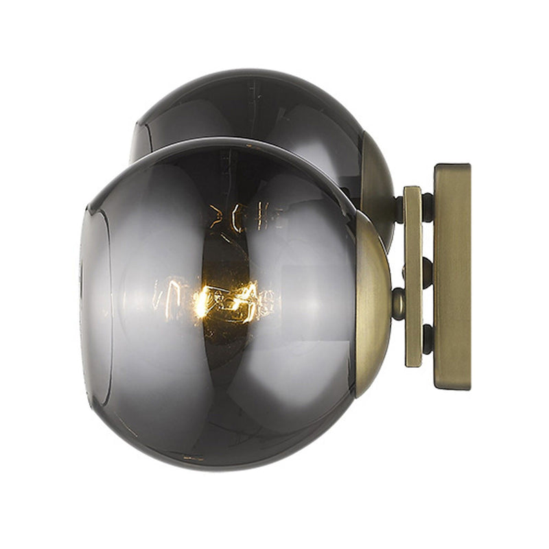 Lunette 2-Light Aged Sconce - Brass