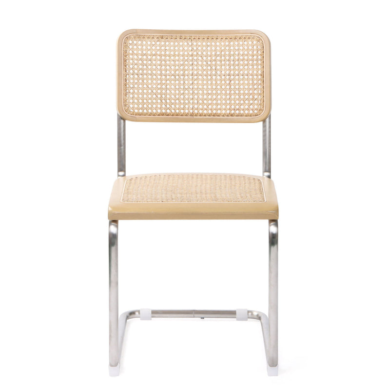 Steel Open Back Dining Side Chairs (Set of 2) - Natural