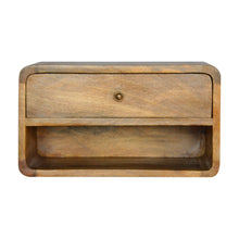 Load image into Gallery viewer, Curve Upper Slot Floating Nightstand
