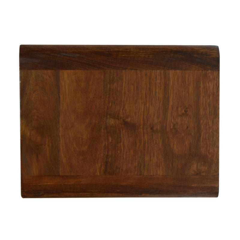 18" Modern Solid Wood One Drawer Floating Nightstand - Chestnut