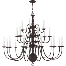 Load image into Gallery viewer, 40" Multi Light Dimmable Chandelier With Shades - Bronze

