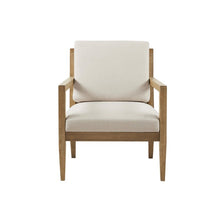 Load image into Gallery viewer, Tage - Upholstered Accent Armchair With Slatted Back Design - Ivory
