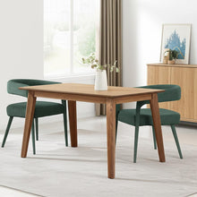 Load image into Gallery viewer, Upholstered Linen Open Back Dining Side Chairs (Set of 2) - Green
