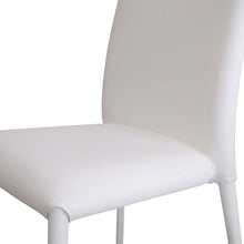 Load image into Gallery viewer, Upholstered Faux Leather Dining Room Side Chairs (Set of 4) - White
