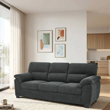 Load image into Gallery viewer, 3 Seater Sofa With Padded Armrests And Triangular Leg
