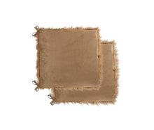 Load image into Gallery viewer, Cozy Faux Fur Chair Pads (Set of 2) - Tan
