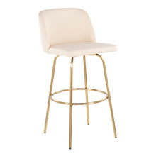Load image into Gallery viewer, Toriano - Contemporary Fixed Height Barstool With Swivel And Round Footrest (Set of 2)
