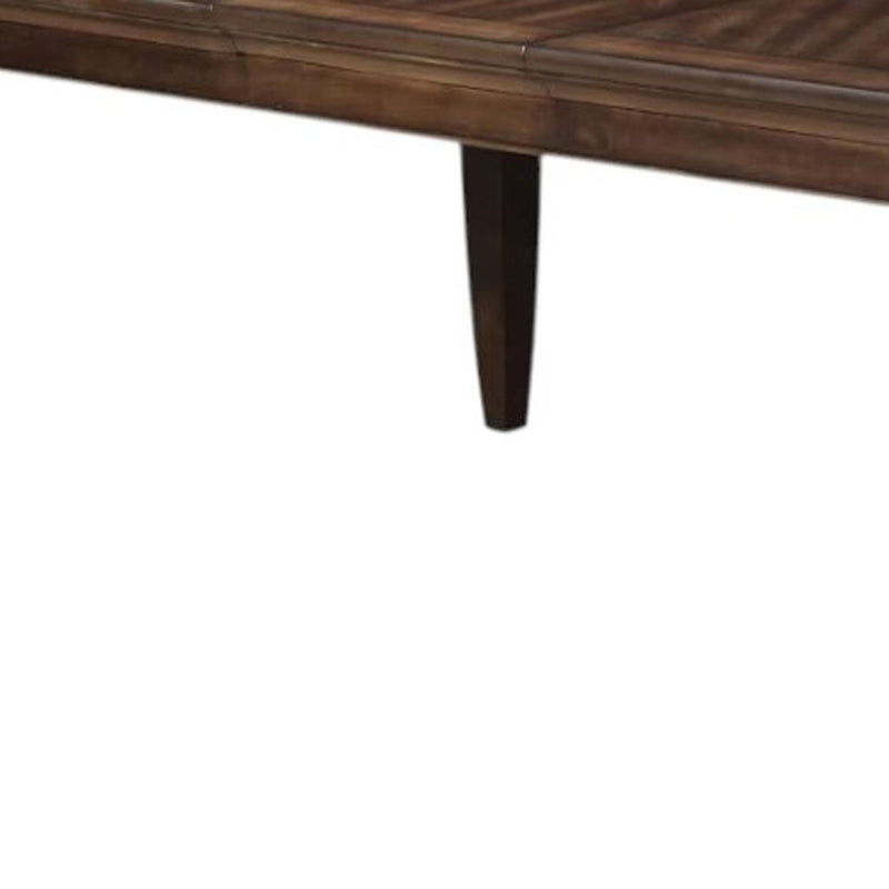 Wood Removable Leaf Extendable Dining Table - Walnut