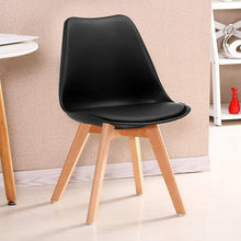 Load image into Gallery viewer, Padded Seat Cushions Home Kitchen Side Chair (Set of 2) - Black
