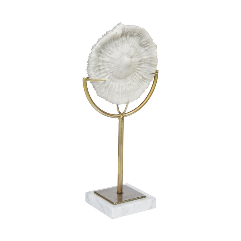 Tabletop Sculpture - Gold / White
