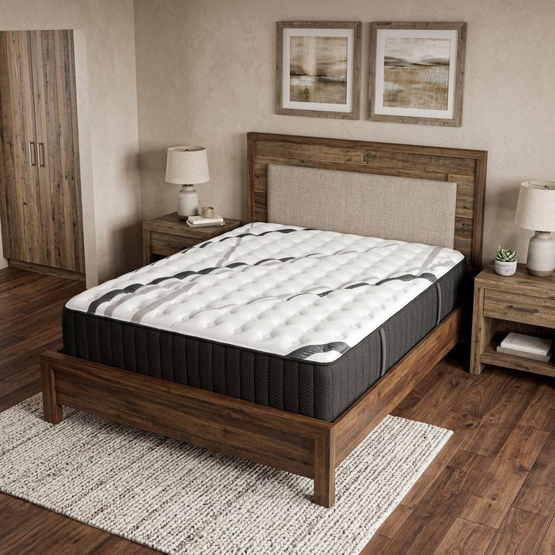 Graphite And Titanium Infused Gel Memory Foam Medium Hybrid Mattress - King
