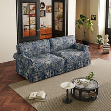 Load image into Gallery viewer, Luxuriously Comfortable Cloud Couch Sofa With Elegant Rolled Arms &amp; Pleated Skirt Design

