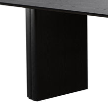 Load image into Gallery viewer, 86'' Wood Double Pedestal Base Oval Dining Table - Black
