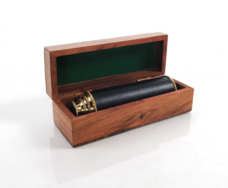 Handheld Telescope In Box - Brass