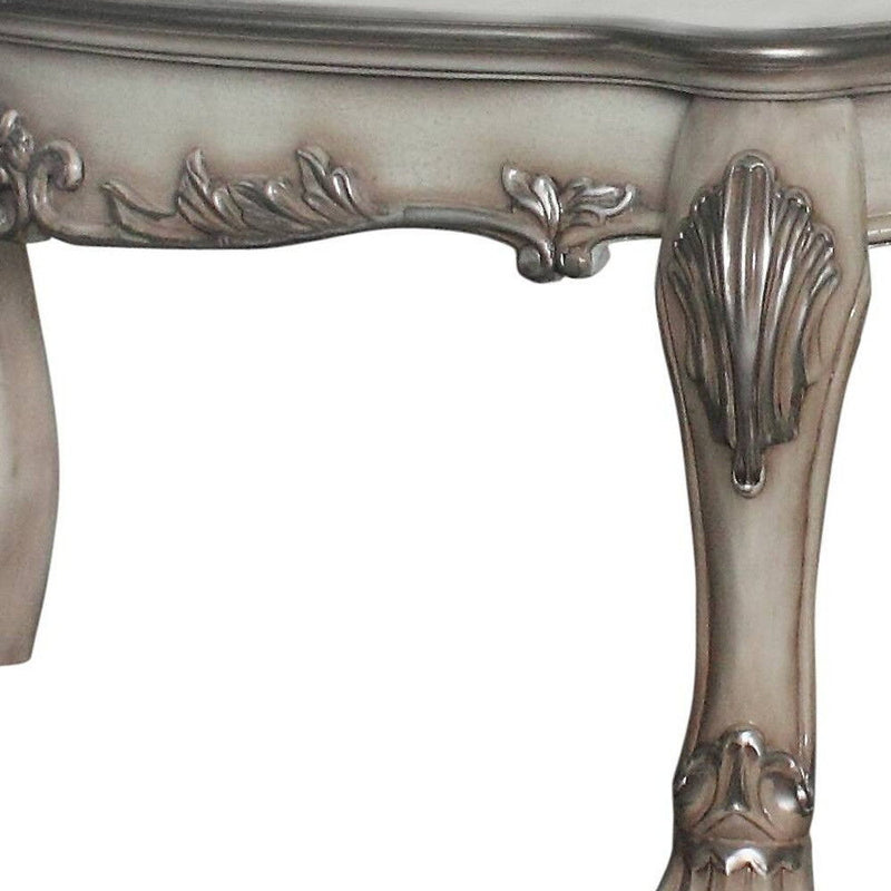 Solid And Manufactured Wood Coffee Table - Bone