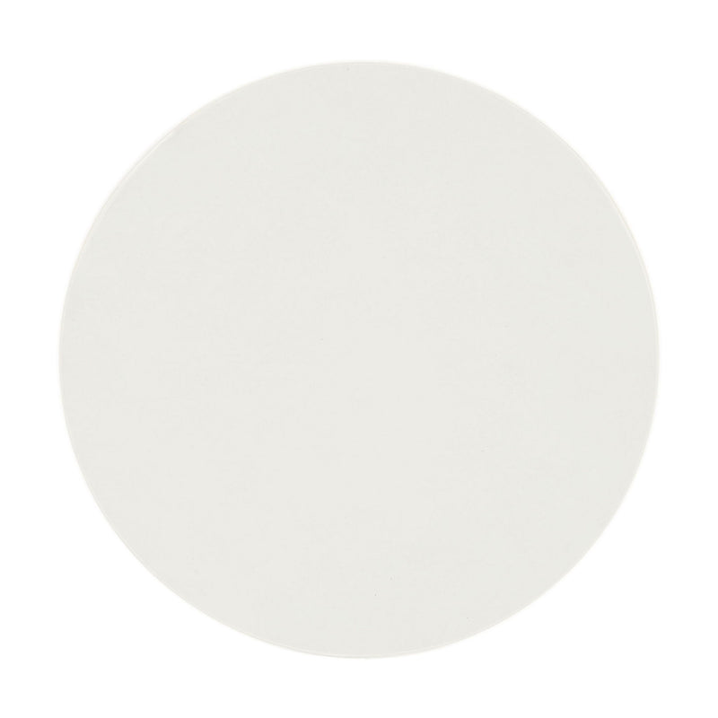 Cement Round Drum Coffee Table - White