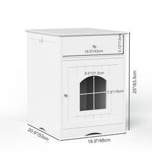 Load image into Gallery viewer, Pet House Cat Litter Box Enclosure With Drawer, Side Table
