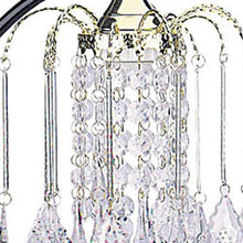 Load image into Gallery viewer, Metal Faux Crystal Chandelier Table Lamp - Black And Gold

