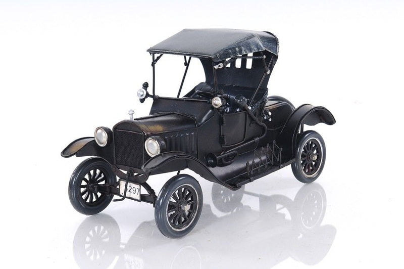 c1908 Ford Model Car Tabletop Sculpture - Black