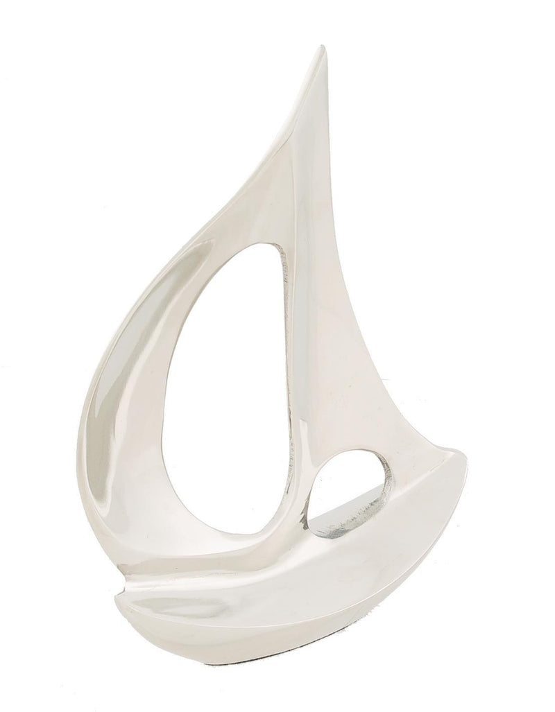 Aluminum Hand Painted Model Boat - Nickel