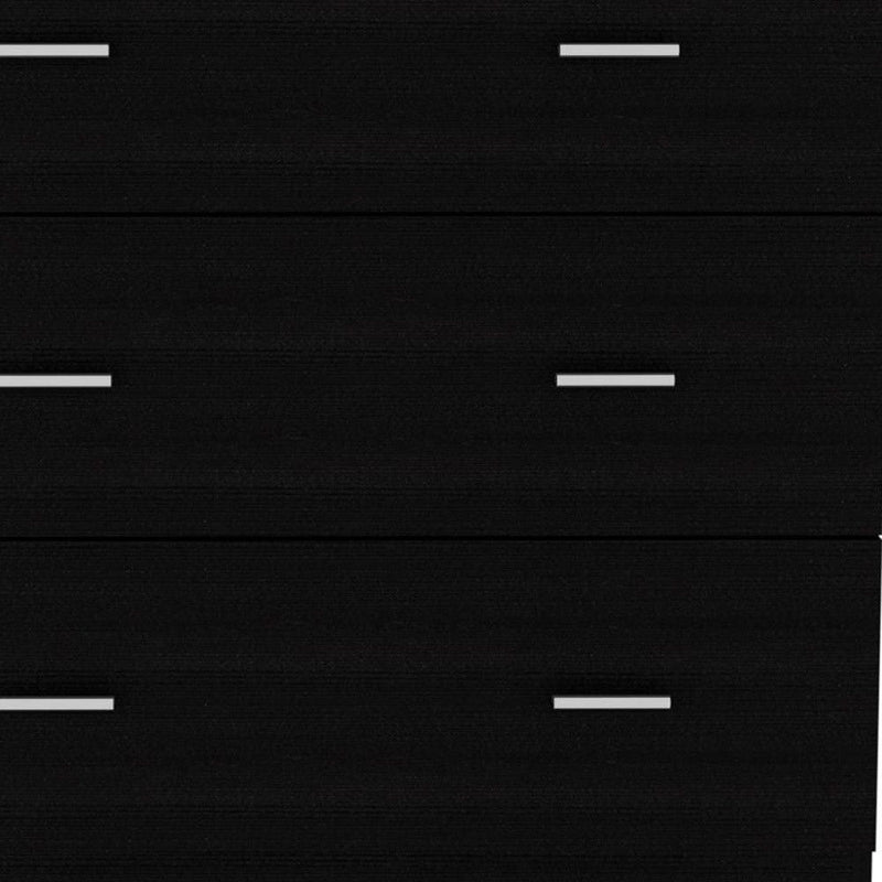 31.5" x 16.4" x 33.5" Three Drawer Dresser - Black
