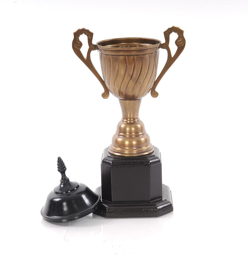 Metal Hand Painted Figurine (364217) - Brass And Black