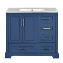 Load image into Gallery viewer, Traditional Bathroom Vanity With Soft Close Doors And Drawers
