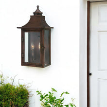 Load image into Gallery viewer, St. Charles 2-Light Acopper Patina Wall Light - Dark Brown
