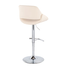 Load image into Gallery viewer, Fabrico - Contemporary Adjustable Bar Stool With Rounded T Footrest (Set of 2)
