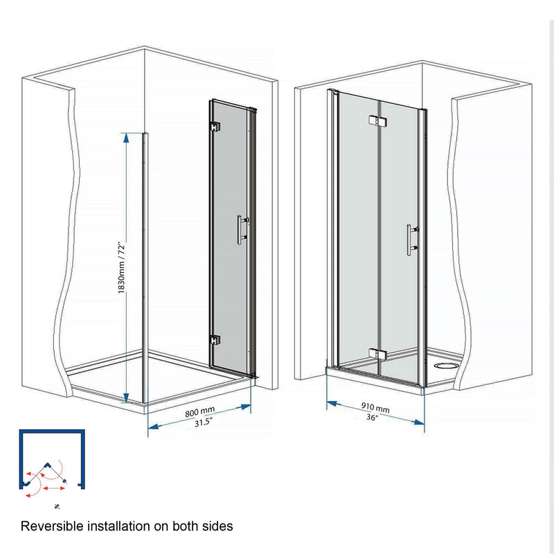 Bifold Shower Door