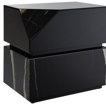 Load image into Gallery viewer, Glass Block End Table - Black
