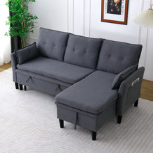 Load image into Gallery viewer, L-Shaped Reversible Chaise Sectional Sofa With Storage
