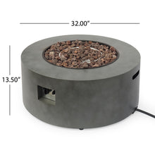 Load image into Gallery viewer, Round Iron Fire Pit With 40,000 Btu

