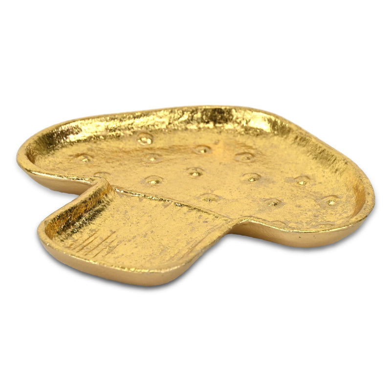 Cast Iron Handmade Trinket Tray - Gold