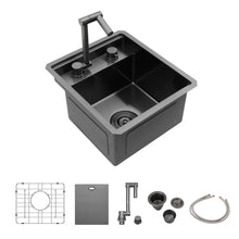 Load image into Gallery viewer, Modern Undermount Bar Sink With Folding Faucet
