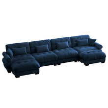 Load image into Gallery viewer, Super Comfort Oversized Modular Sectional Sofa With Movable Ottoman
