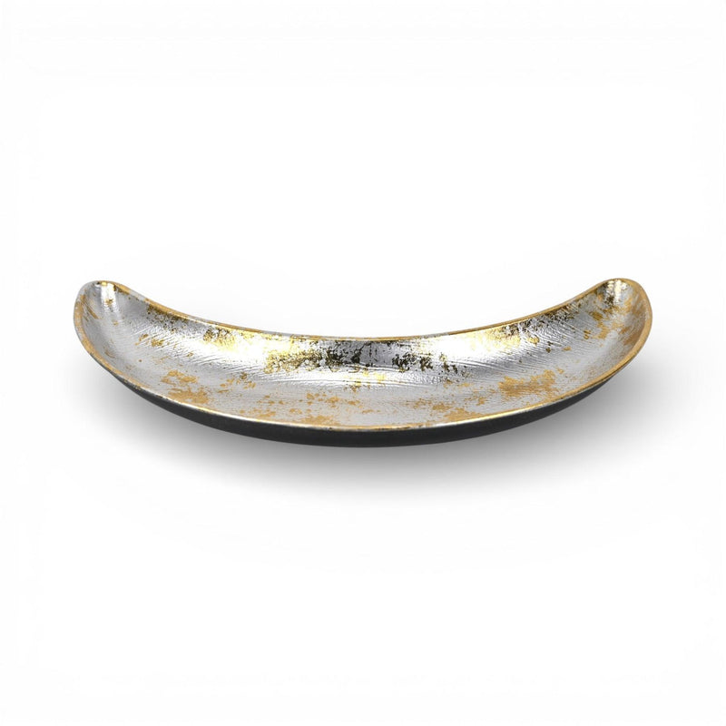 Handmade Crescent Trinket Tray (744452) - Silver / Silver