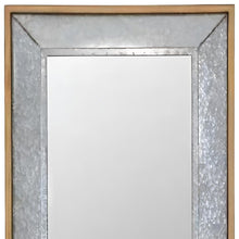 Load image into Gallery viewer, 84" Metal And Wood Framed Leaning Accent Mirror - Gray / Brown
