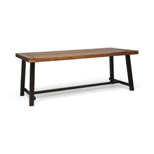 Load image into Gallery viewer, Equilibrium - Outdoor Dining Table With Wooden Frame And Slat Top
