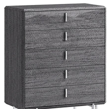 Load image into Gallery viewer, 38" Wood Five Drawer Gentlemens Chest - Gray
