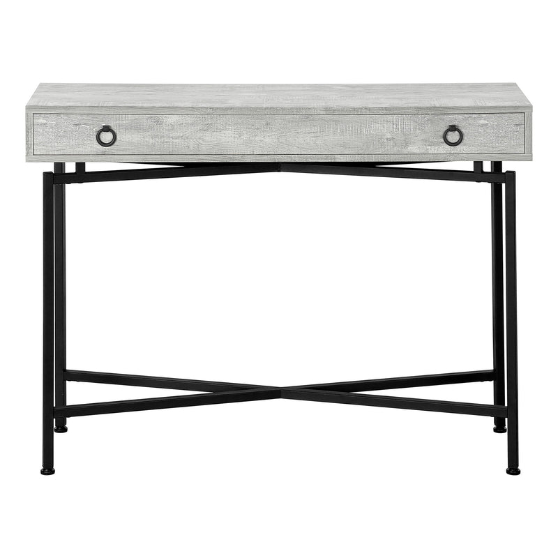 Cross Leg Console Table - Gray And Black