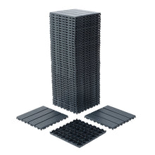 Load image into Gallery viewer, Interlocking Plastic Deck Tiles, Waterproof Outdoor / Indoor Patio Flooring

