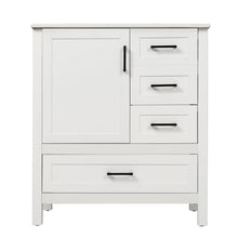 Load image into Gallery viewer, Modern Bathroom Vanity With Ceramic Sink, Solid Frame And Storage Solutions
