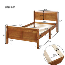 Load image into Gallery viewer, Platform Bed Frame Mattress Foundation Sleigh Bed With Headboard / Footboard / Wood Slat Suppor
