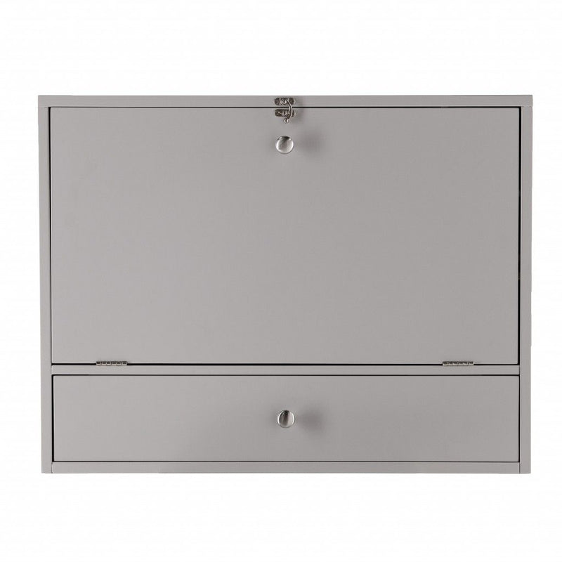 Wall Mounted Floating Desk - Gray