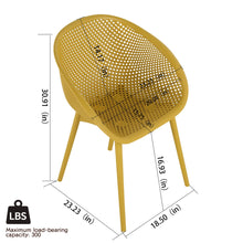 Load image into Gallery viewer, 2 Piece Durable Single Chair With Mesh Hollow Out Design
