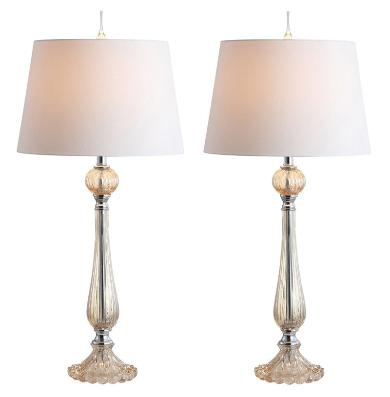 Novelty Table Lamps With Globe Shades (Set of 2) - Champagne