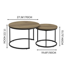 Load image into Gallery viewer, Round Nesting Coffee Table (Set of 2)

