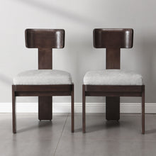 Load image into Gallery viewer, Upholstered Dining Fabric Side Chairs (Set of 2)
